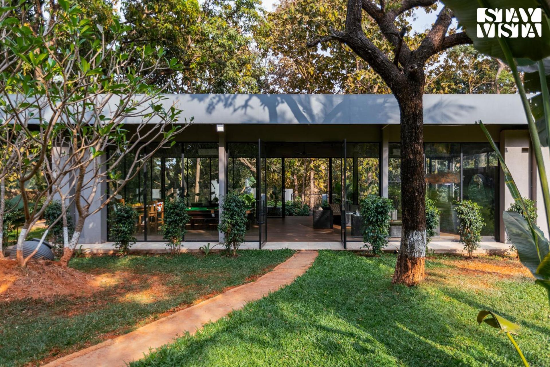 Reflection House by Stayvista: Poolside Retreat with Terrace Bar & Games Alibag Exterior photo